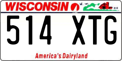 WI license plate 514XTG