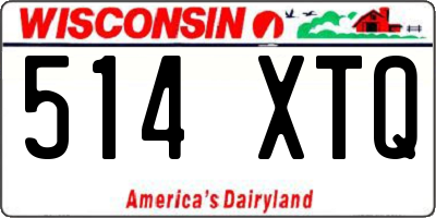 WI license plate 514XTQ
