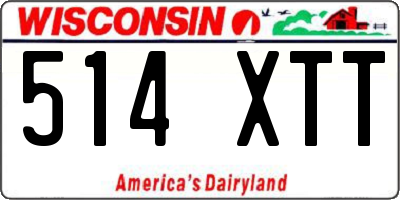 WI license plate 514XTT