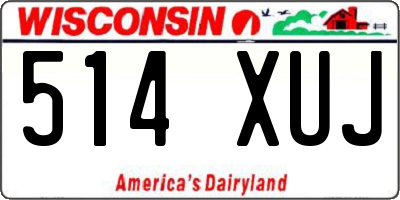 WI license plate 514XUJ