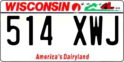 WI license plate 514XWJ