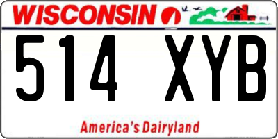 WI license plate 514XYB