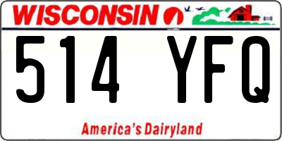 WI license plate 514YFQ