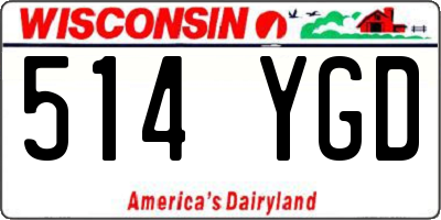 WI license plate 514YGD