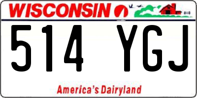 WI license plate 514YGJ