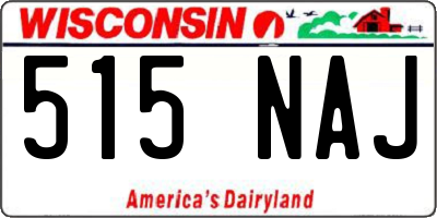 WI license plate 515NAJ