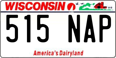 WI license plate 515NAP