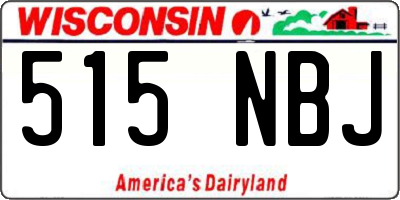 WI license plate 515NBJ