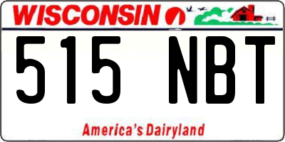 WI license plate 515NBT