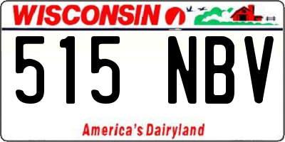 WI license plate 515NBV