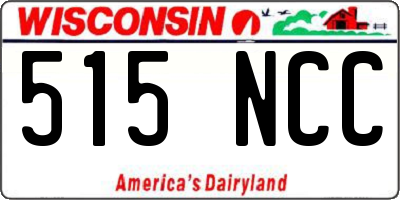 WI license plate 515NCC