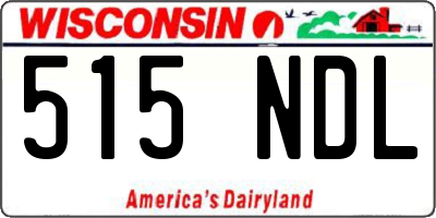WI license plate 515NDL