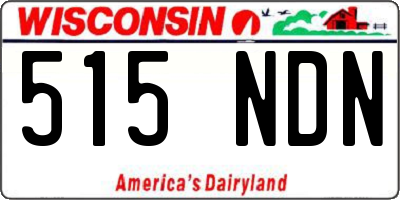 WI license plate 515NDN