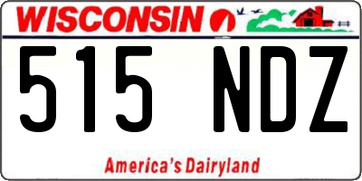 WI license plate 515NDZ