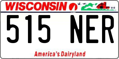WI license plate 515NER