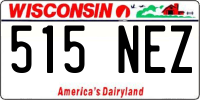 WI license plate 515NEZ