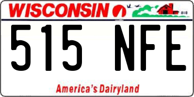 WI license plate 515NFE