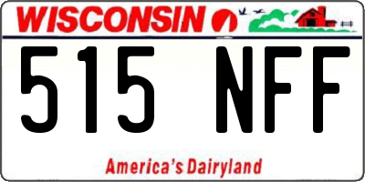 WI license plate 515NFF