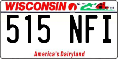 WI license plate 515NFI