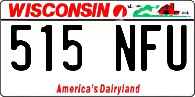 WI license plate 515NFU