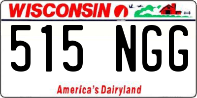 WI license plate 515NGG