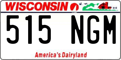 WI license plate 515NGM