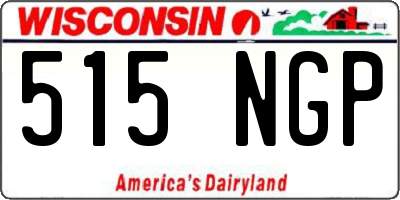 WI license plate 515NGP