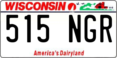 WI license plate 515NGR