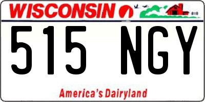 WI license plate 515NGY