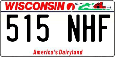 WI license plate 515NHF