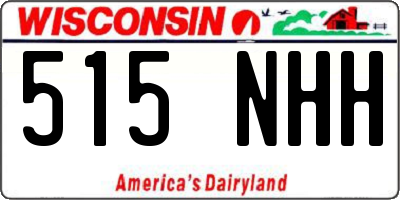 WI license plate 515NHH