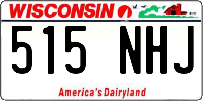 WI license plate 515NHJ