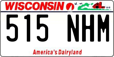 WI license plate 515NHM