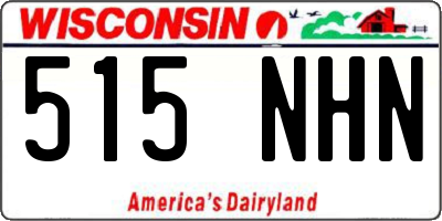 WI license plate 515NHN