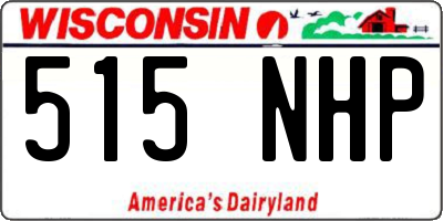 WI license plate 515NHP