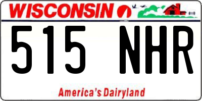 WI license plate 515NHR