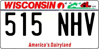 WI license plate 515NHV