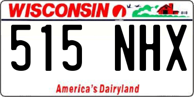 WI license plate 515NHX