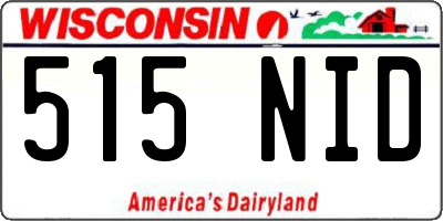 WI license plate 515NID