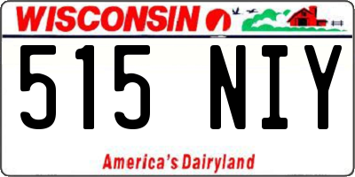 WI license plate 515NIY