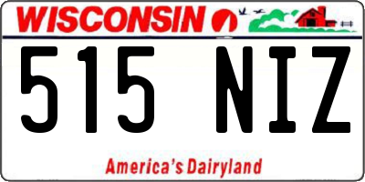WI license plate 515NIZ
