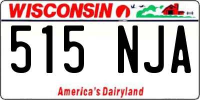 WI license plate 515NJA