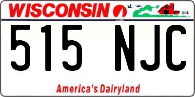 WI license plate 515NJC