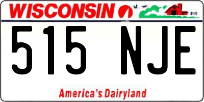 WI license plate 515NJE