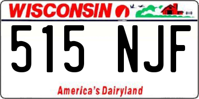 WI license plate 515NJF