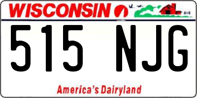WI license plate 515NJG