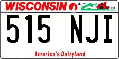 WI license plate 515NJI