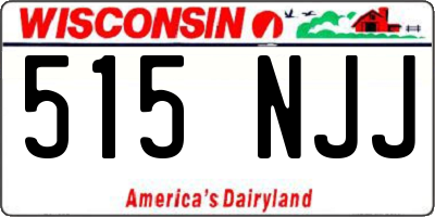 WI license plate 515NJJ