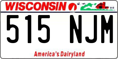 WI license plate 515NJM