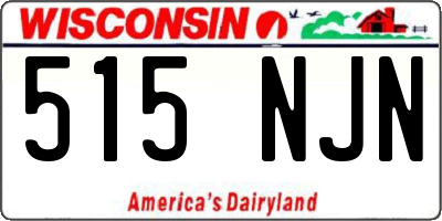 WI license plate 515NJN